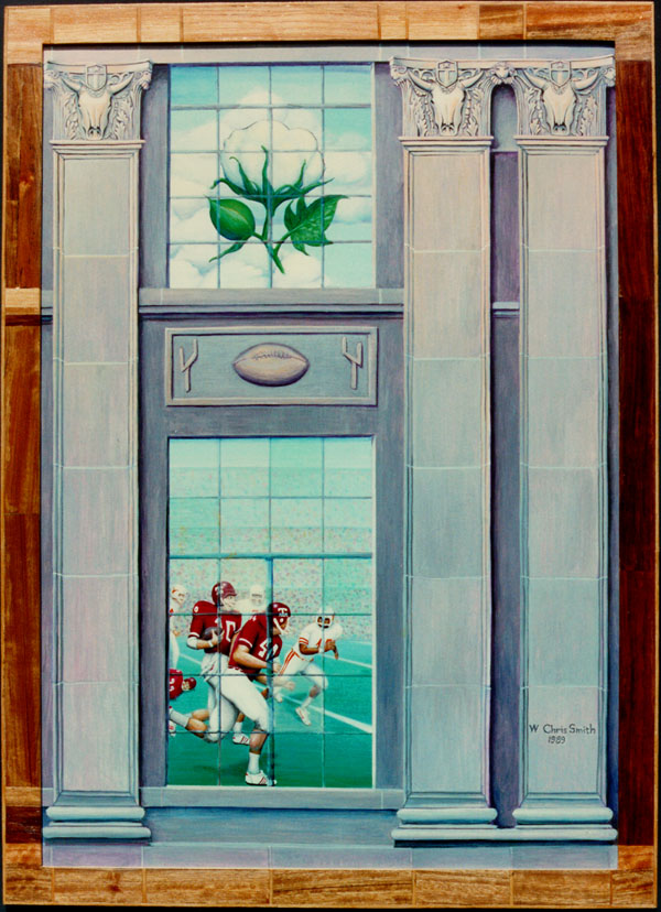 Dream of Cotton - football painting by Silver Smith. Copyright 2009.